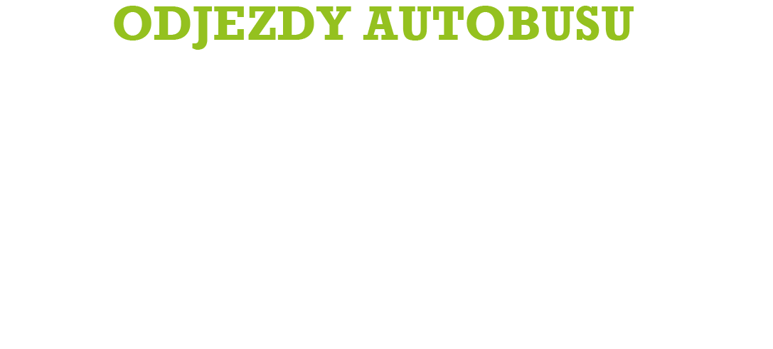 Odjezdy autobusu